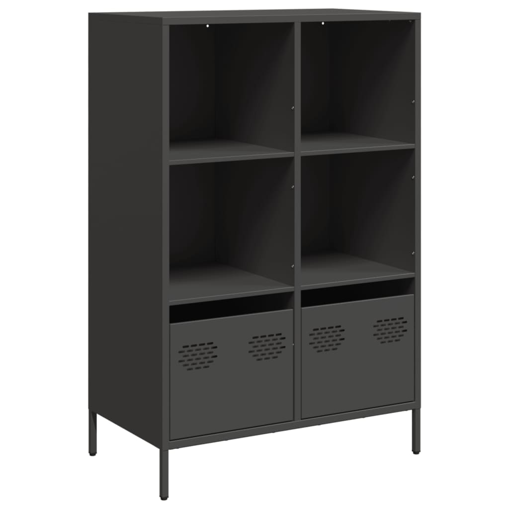 Highboard Black 68x39x103.5 cm Steel