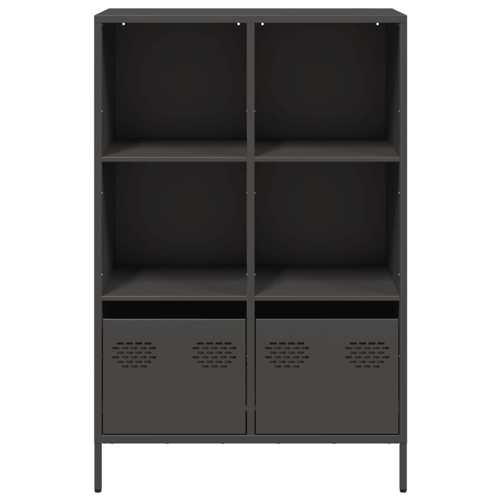 Highboard Black 68x39x103.5 cm Steel