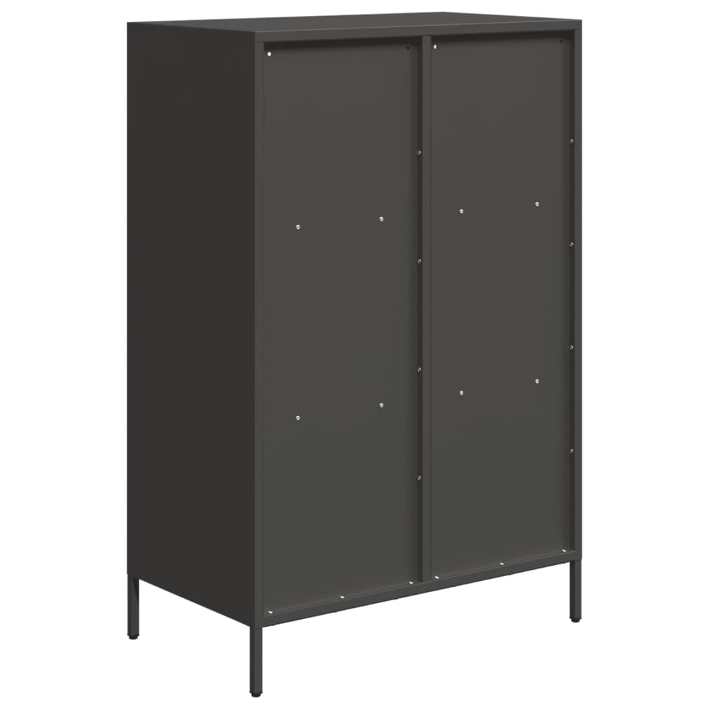 Highboard Black 68x39x103.5 cm Steel