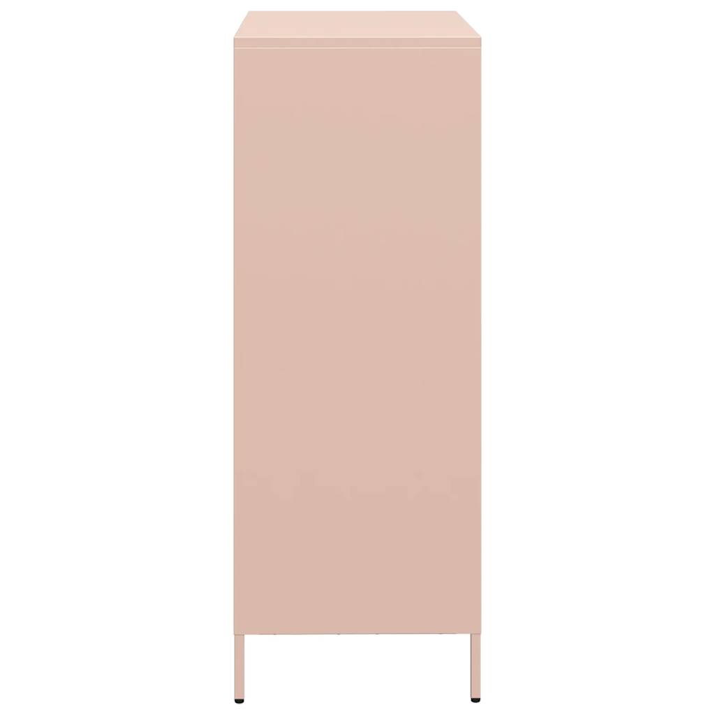 Highboard Pink 68x39x103.5 cm Steel