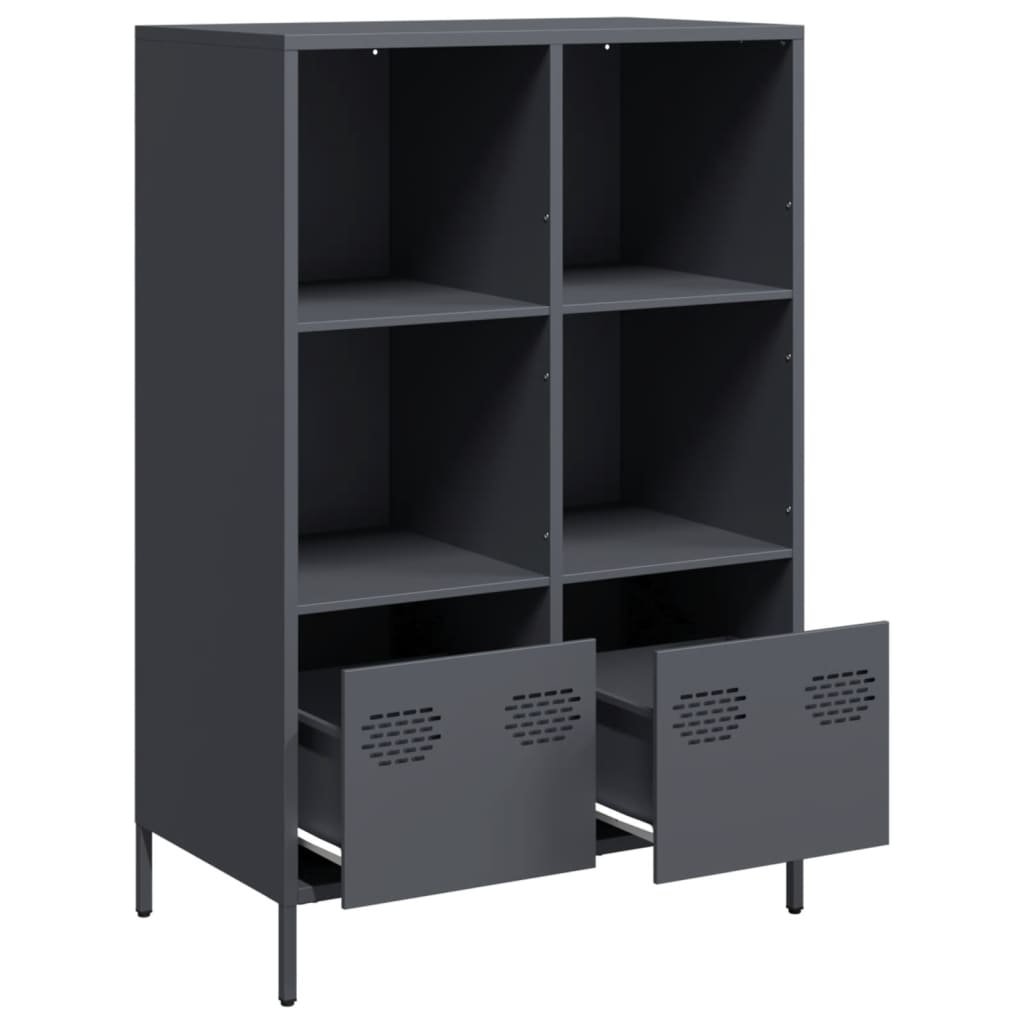 Highboard Anthracite 68x39x103.5 cm Steel