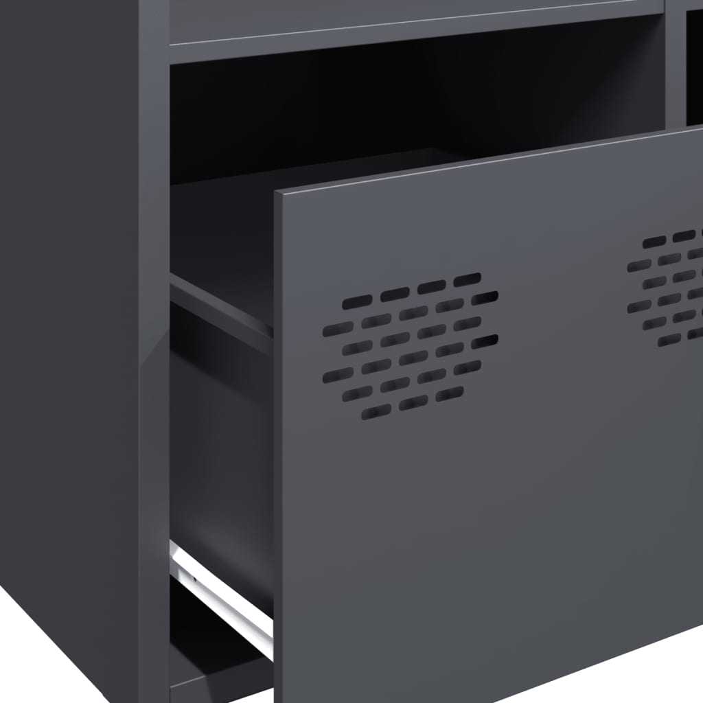 Highboard Anthracite 68x39x103.5 cm Steel