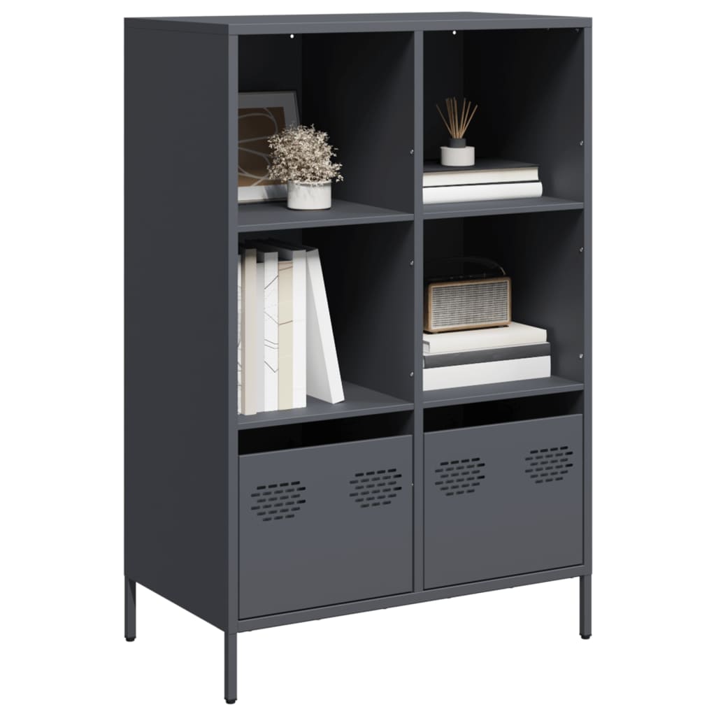 Highboard Anthracite 68x39x103.5 cm Steel