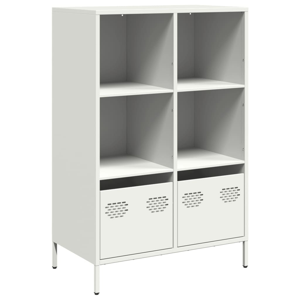Highboard White 68x39x103.5 cm Steel
