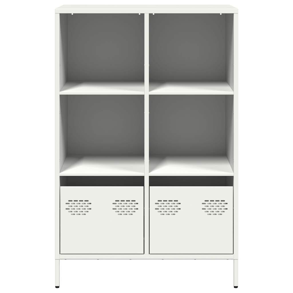 Highboard White 68x39x103.5 cm Steel