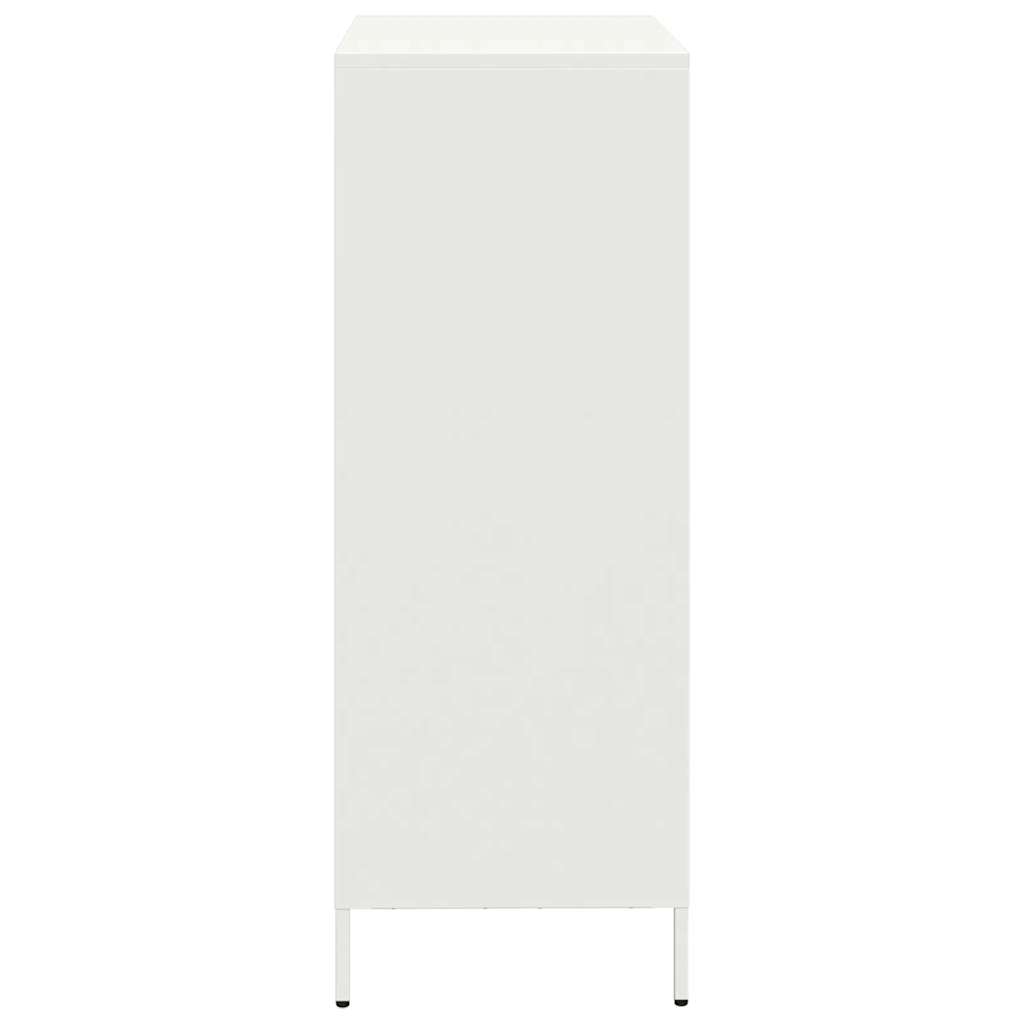 Highboard White 68x39x103.5 cm Steel