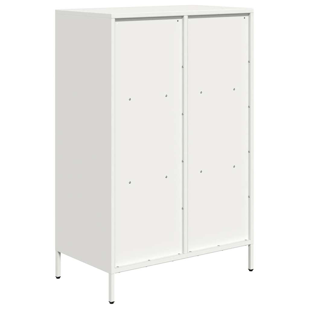 Highboard White 68x39x103.5 cm Steel