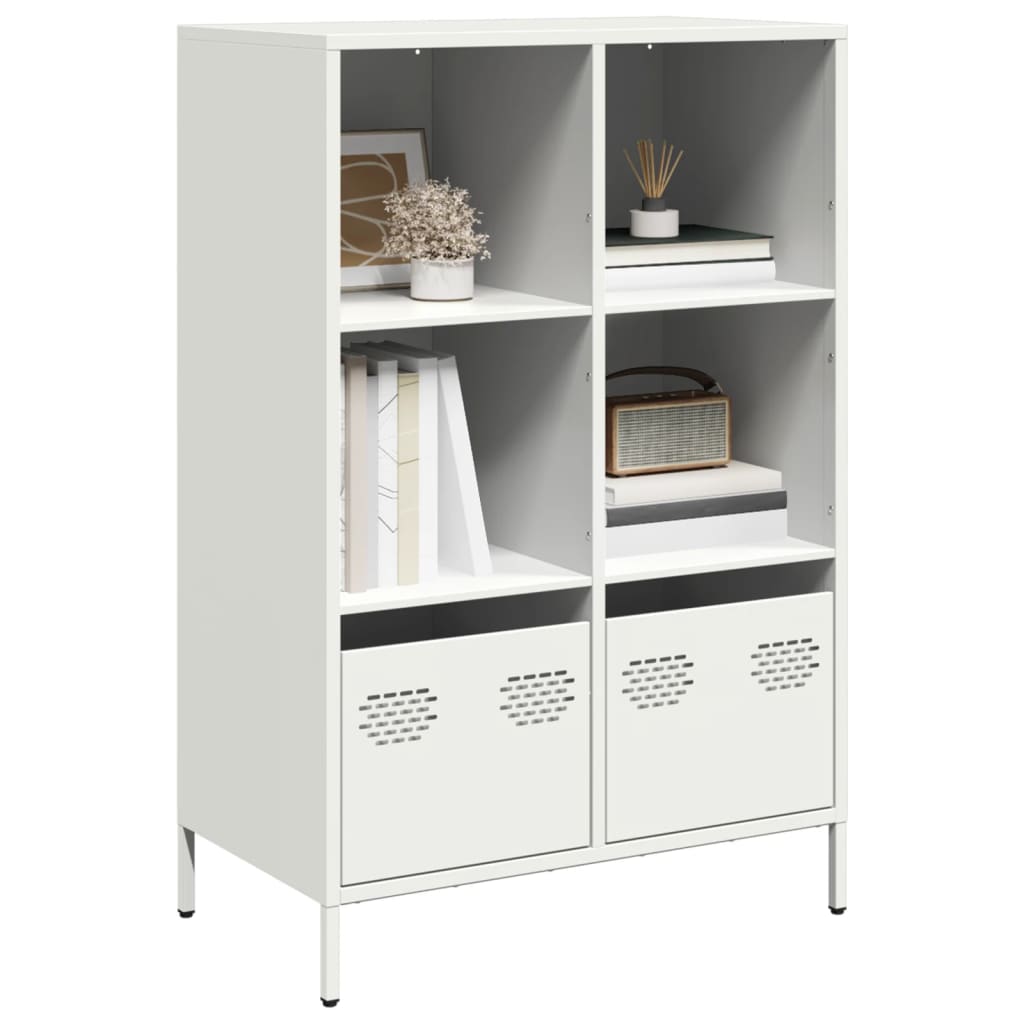 Highboard White 68x39x103.5 cm Steel