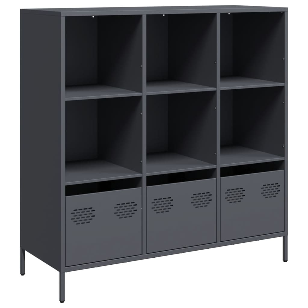 Highboard Anthracite 101.5x39x103.5 cm Steel