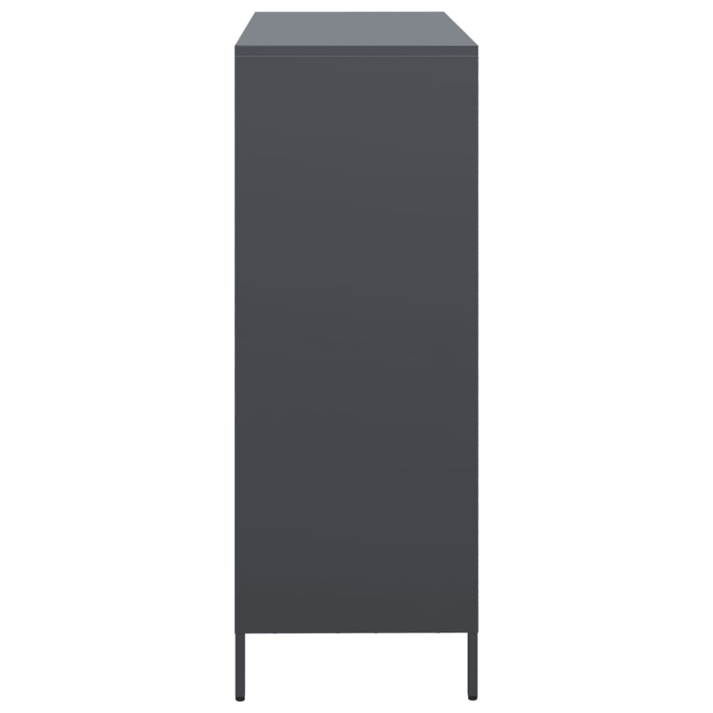 Highboard Anthracite 101.5x39x103.5 cm Steel