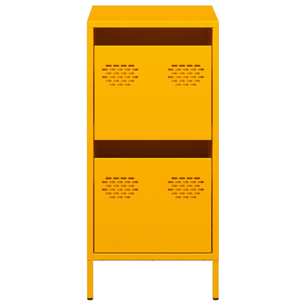 Sideboard Mustard Yellow 35x39x73.5 cm Cold-rolled Steel