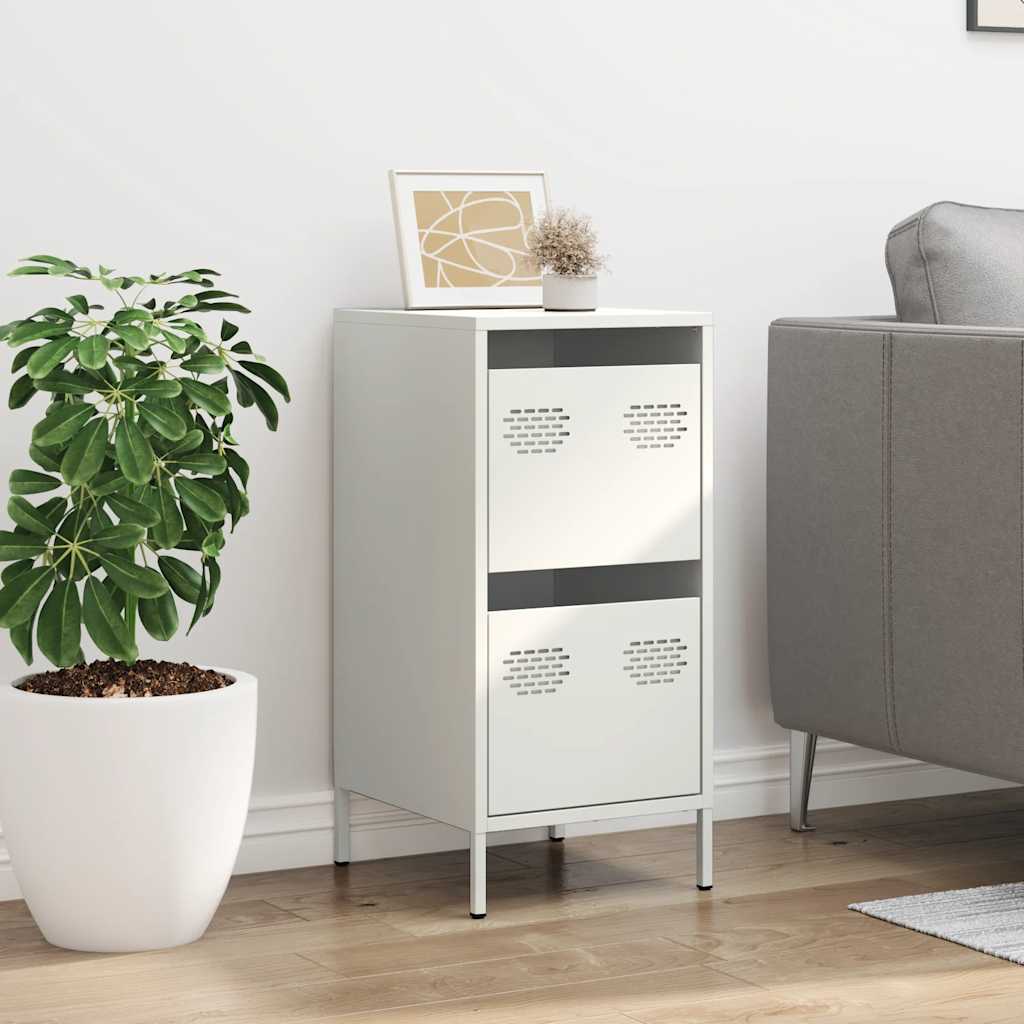 Sideboard White 35x39x73.5 cm Cold-rolled Steel