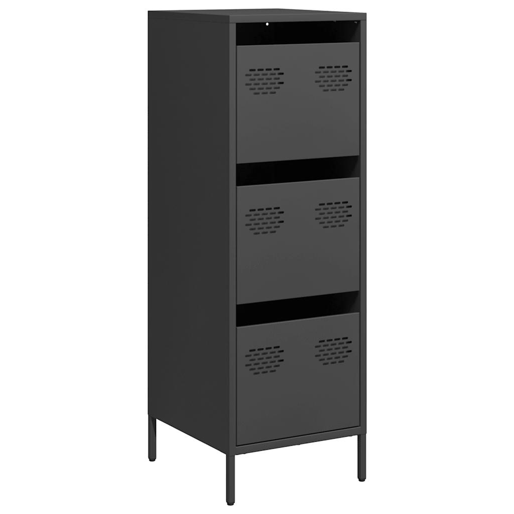 Highboard Black 39x35x103.5 cm Steel
