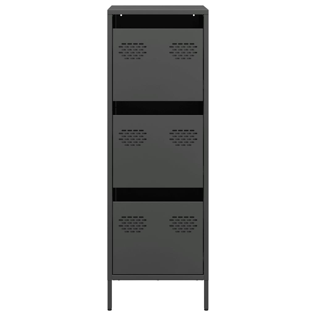Highboard Black 39x35x103.5 cm Steel