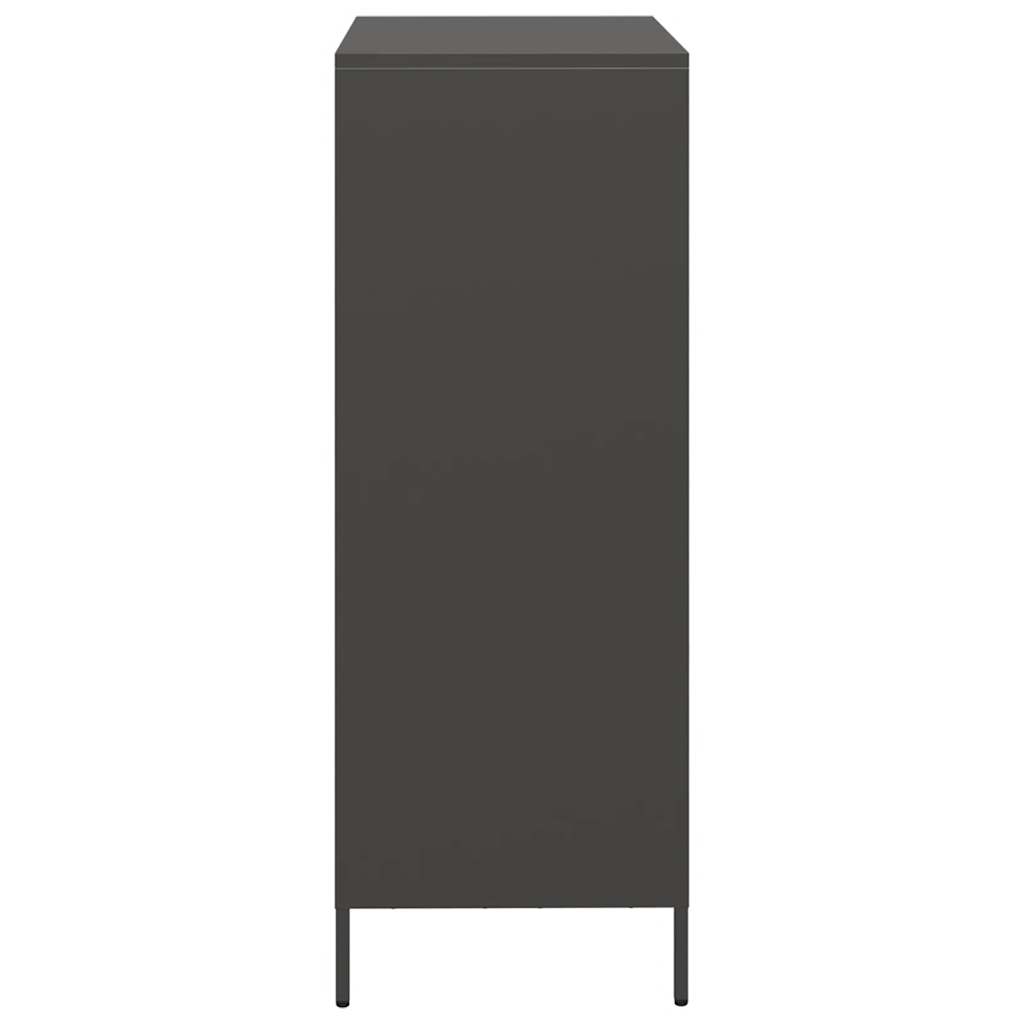 Highboard Black 39x35x103.5 cm Steel