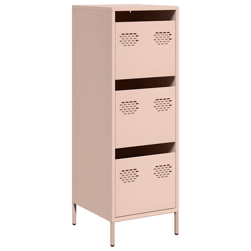 Highboard Pink 39x35x103.5 cm Steel