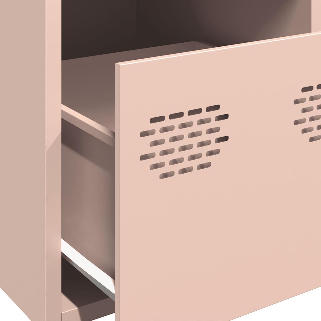 Highboard Pink 39x35x103.5 cm Steel