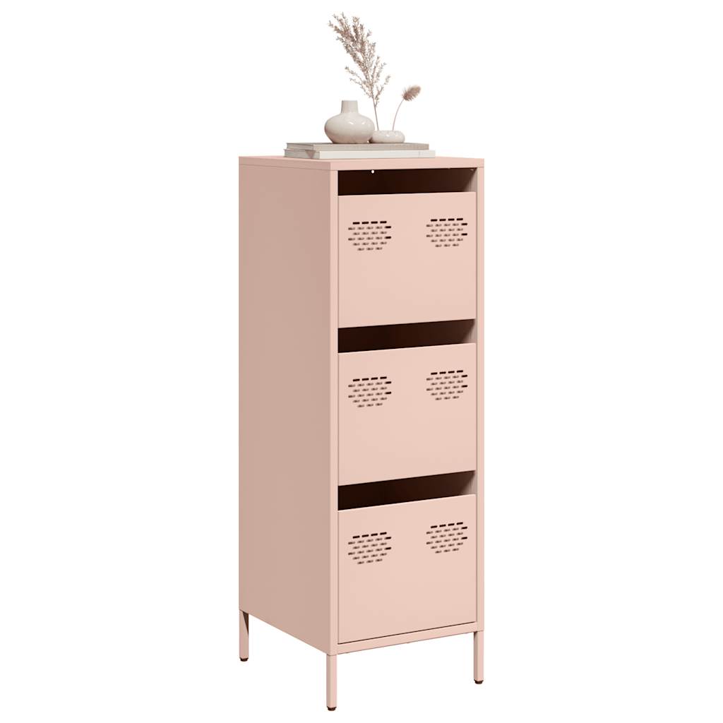 Highboard Pink 39x35x103.5 cm Steel