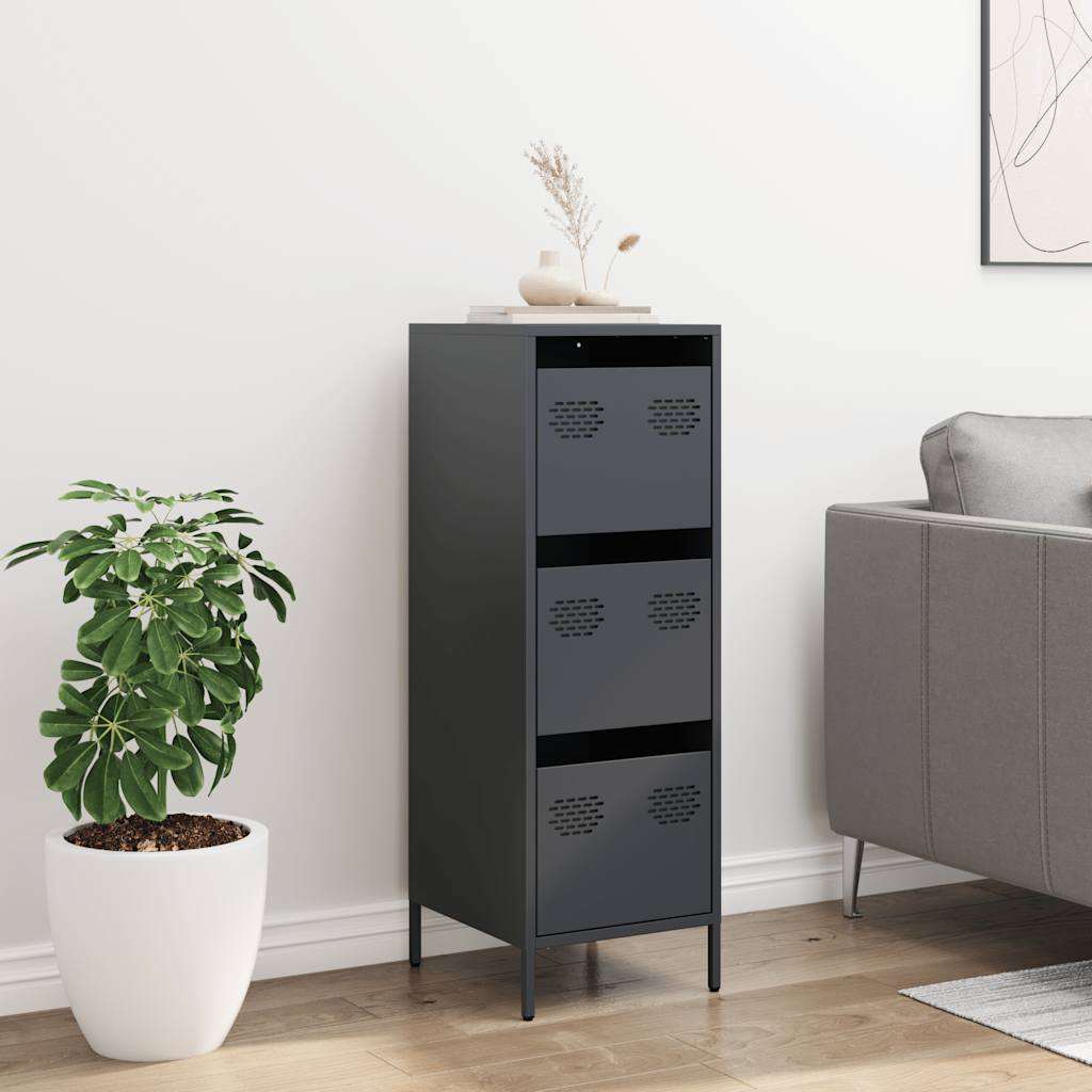 Highboard Anthracite 39x35x103.5 cm Steel