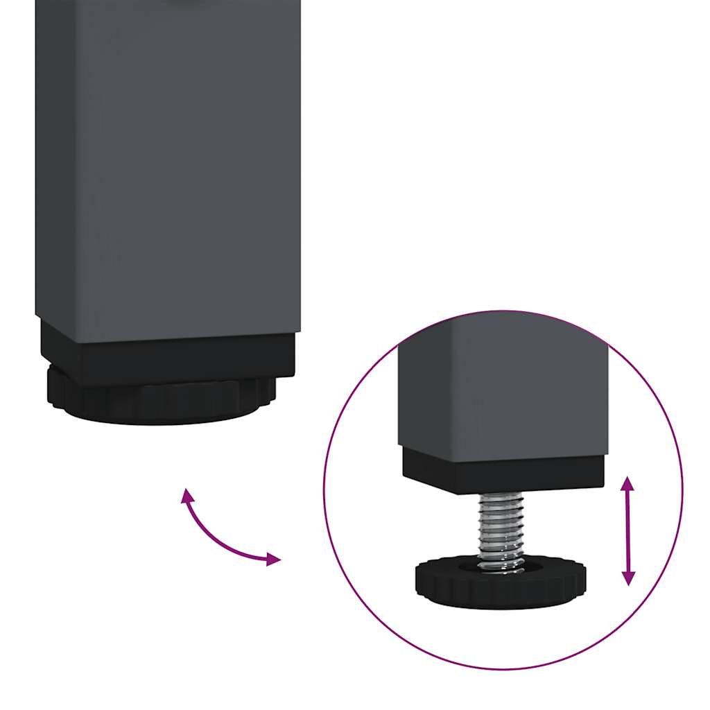 Highboard Anthracite 39x35x103.5 cm Steel