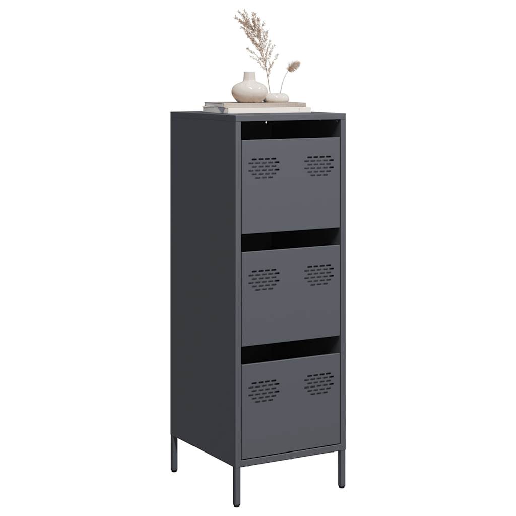 Highboard Anthracite 39x35x103.5 cm Steel