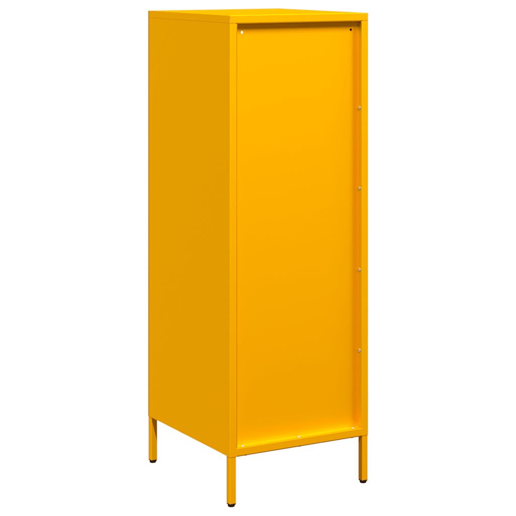 Highboard Mustard Yellow 39x35x103.5 cm Steel