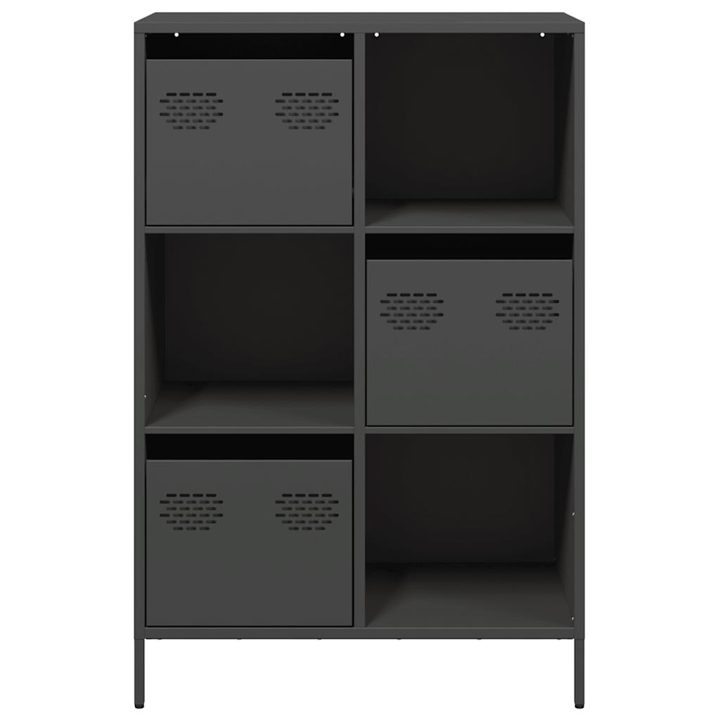 Highboard Black 68x39x103.5 cm Steel