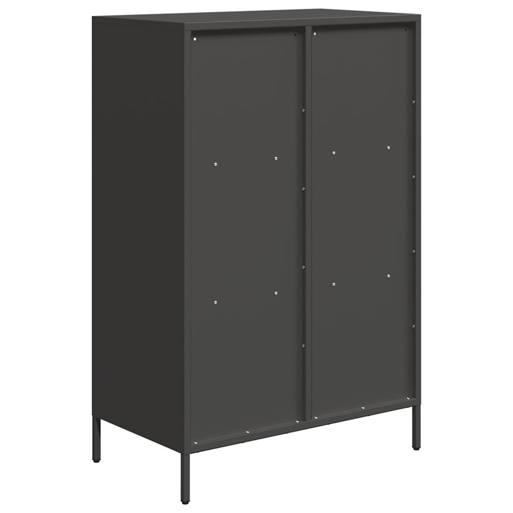 Highboard Black 68x39x103.5 cm Steel