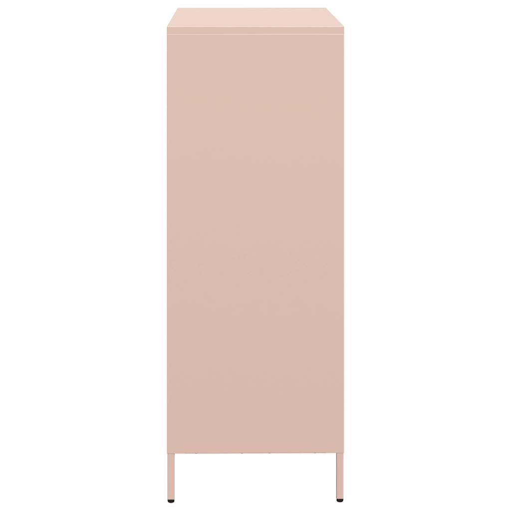 Highboard Pink 68x39x103.5 cm Steel
