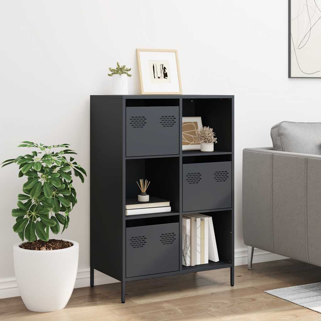 Highboard Anthracite 68x39x103.5 cm Steel