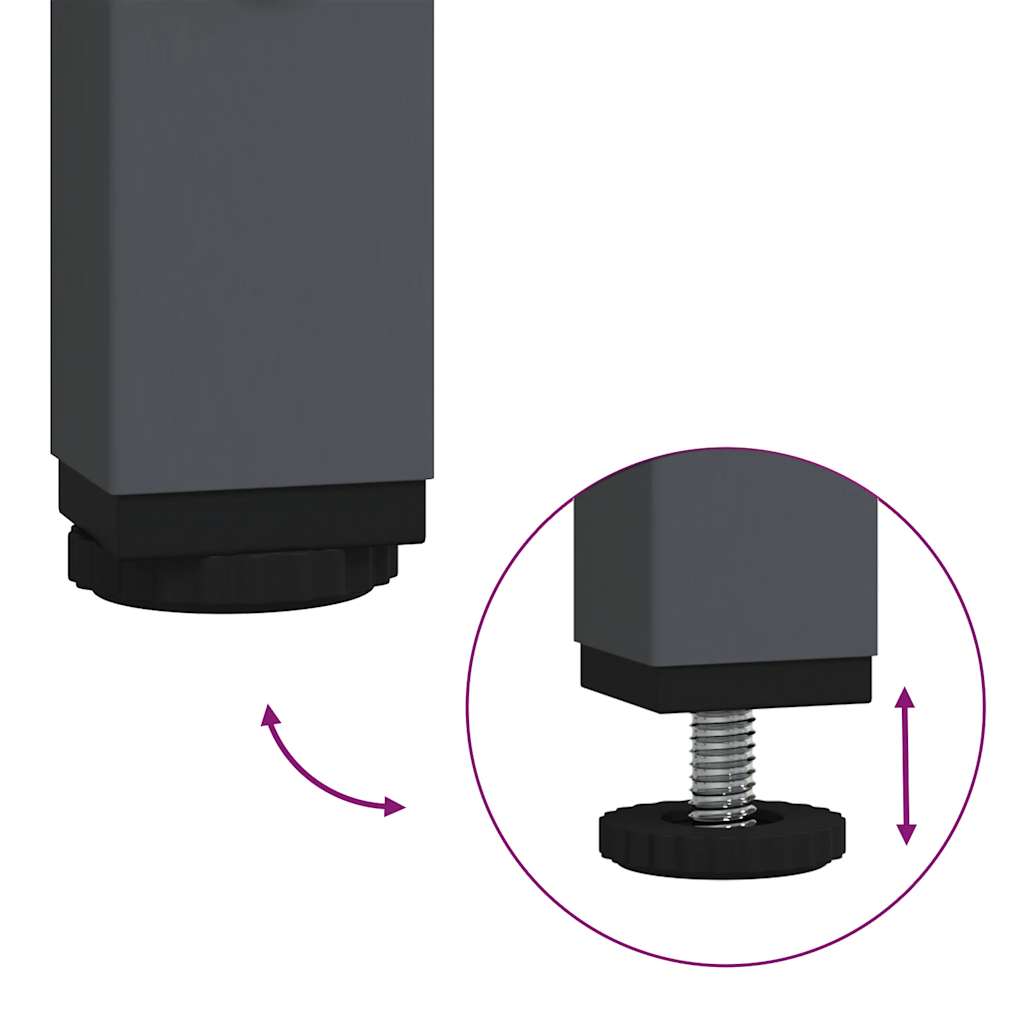 Highboard Anthracite 68x39x103.5 cm Steel