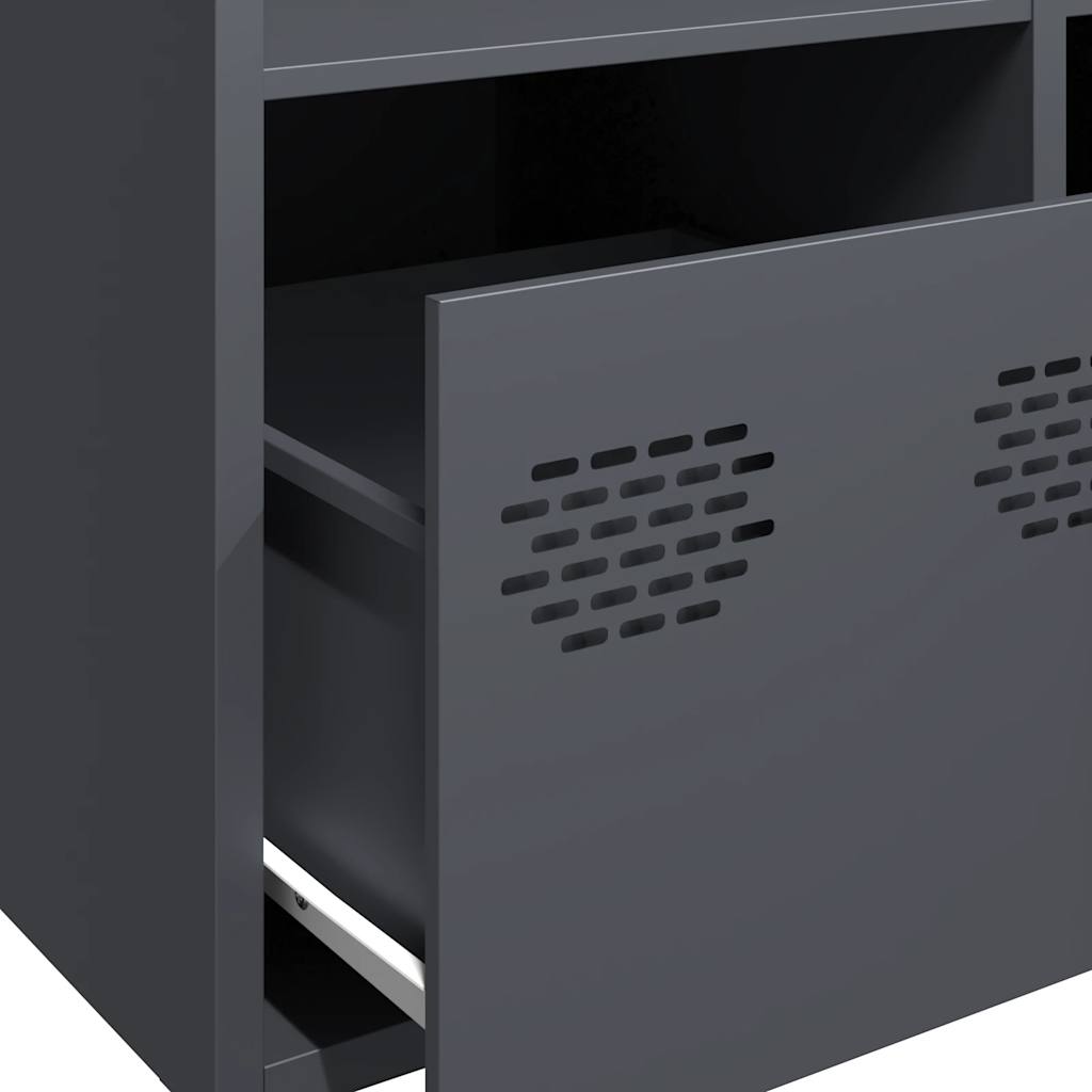 Highboard Anthracite 68x39x103.5 cm Steel