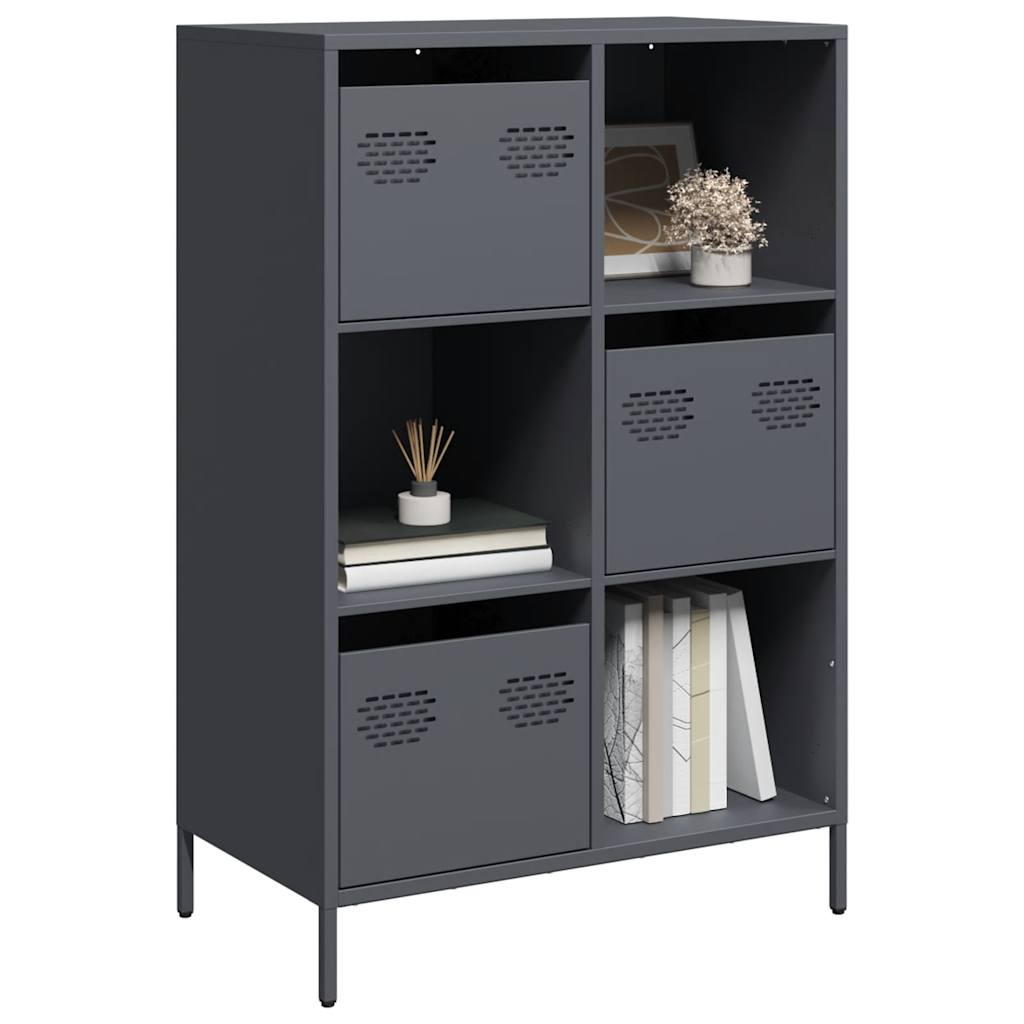 Highboard Anthracite 68x39x103.5 cm Steel