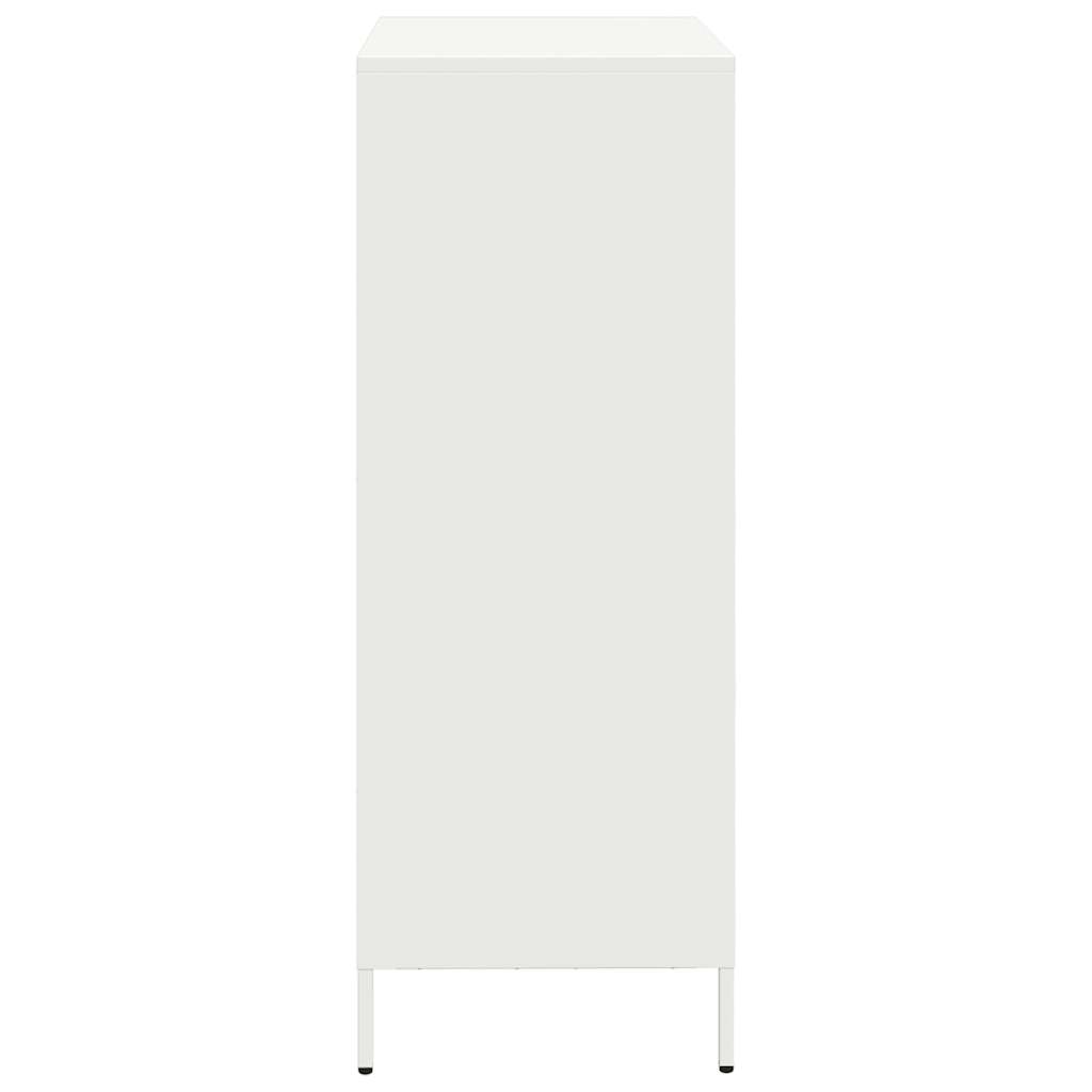 Highboard White 68x39x103.5 cm Steel