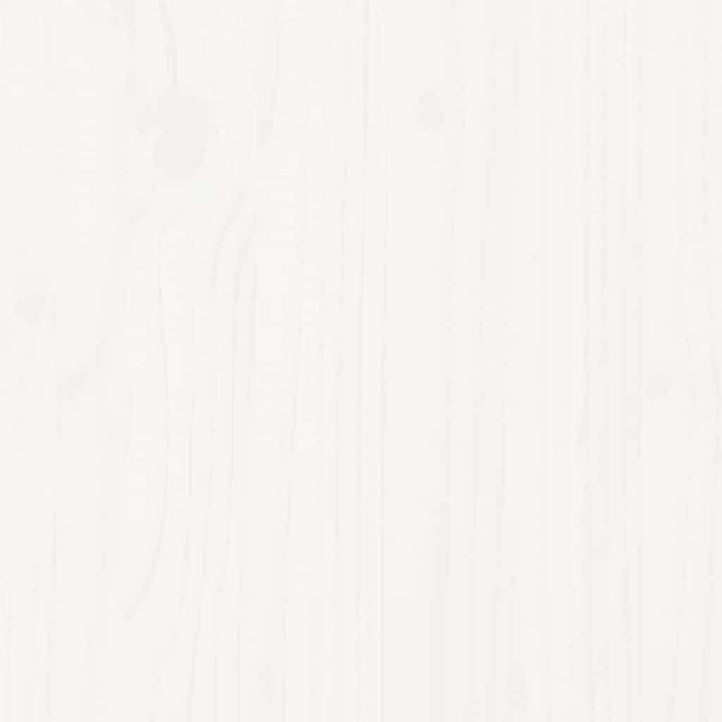 Bed Frame without Mattress White 100x200 cm Solid Wood Pine