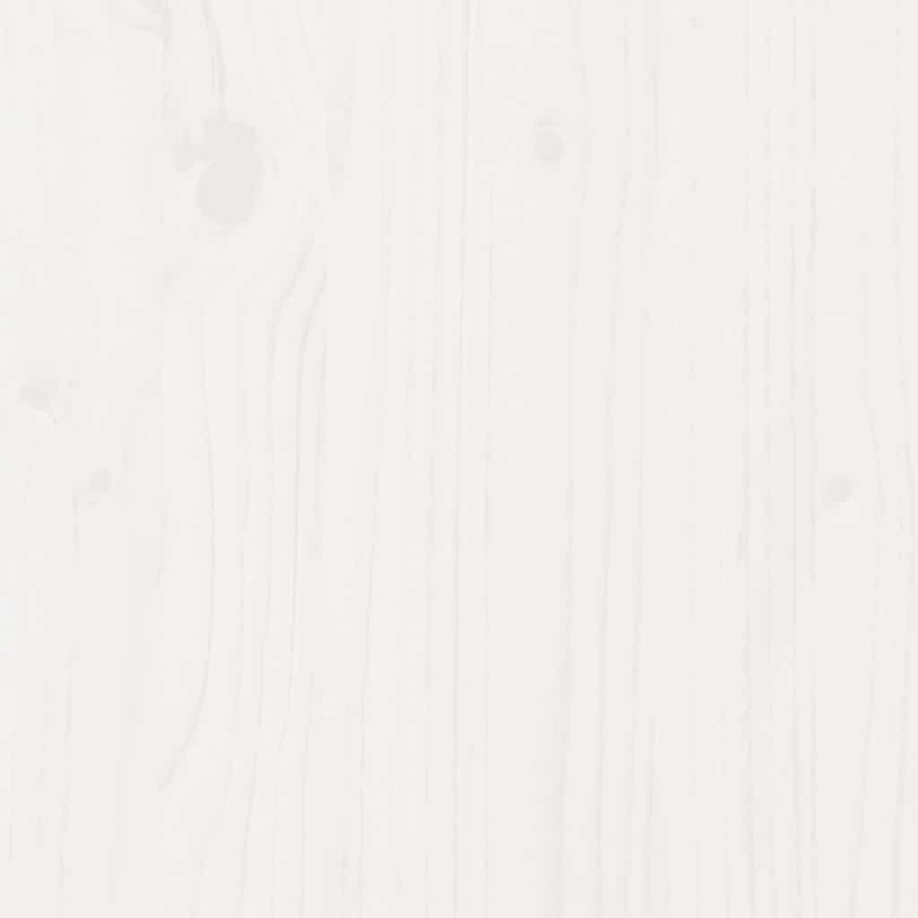 Bed Frame with Drawers White 160x200 cm Solid Wood Pine