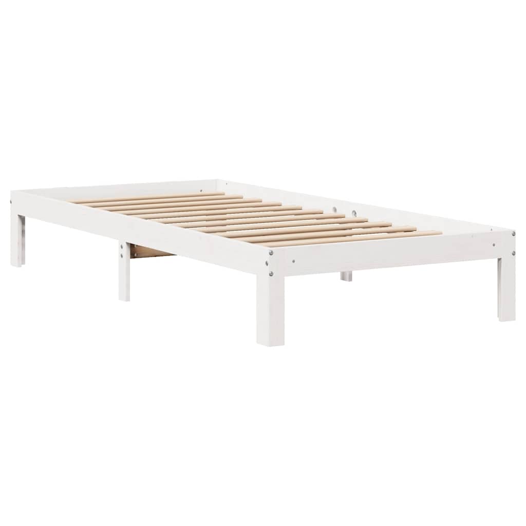 Bed Frame with Drawers without Mattress White 90x200 cm