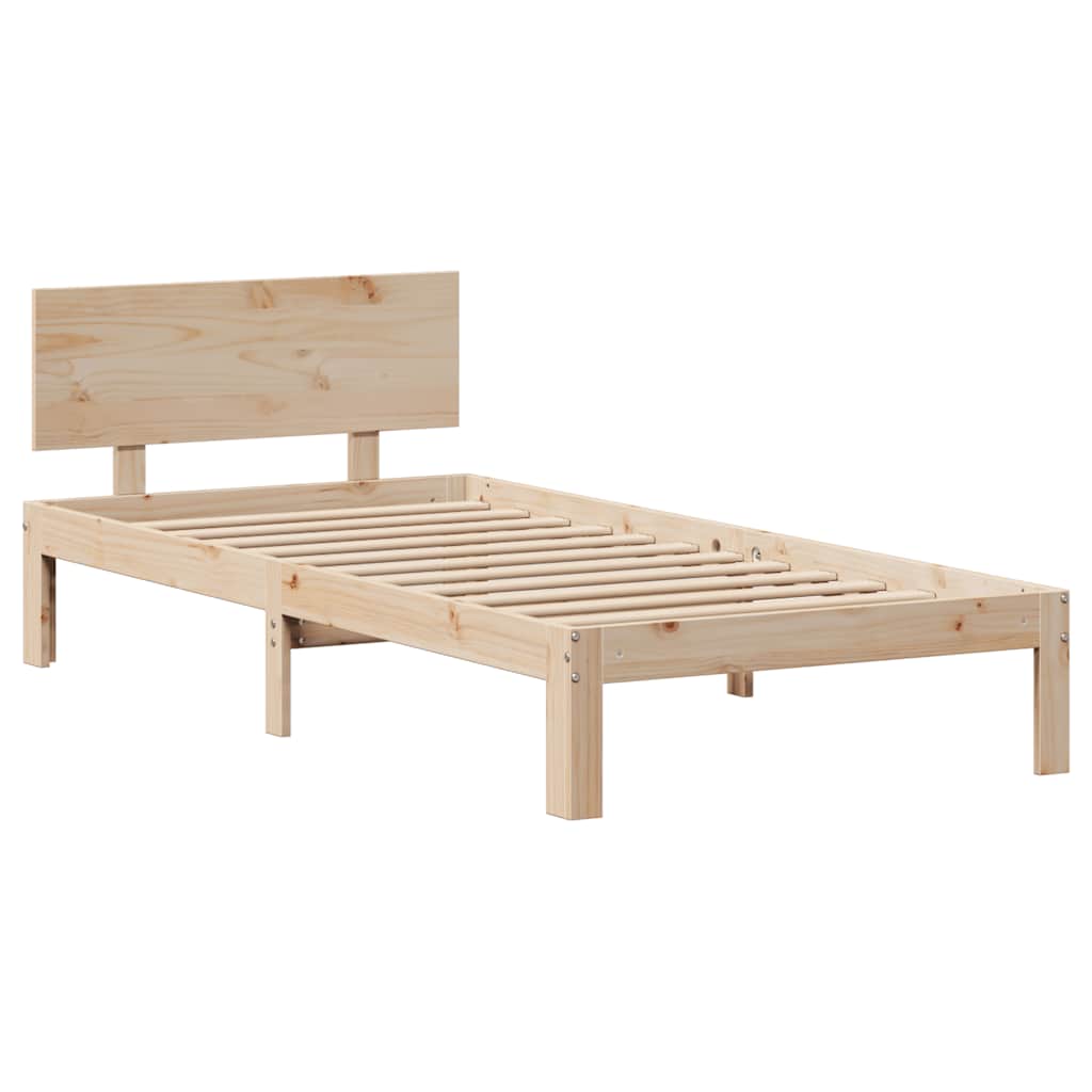 Bed Frame with Drawers without Mattress 75x190 cm Small Single