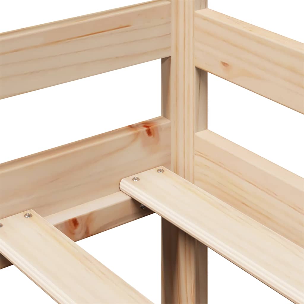 Daybed with Drawers without Mattress White 80x200 cm Solid Wood