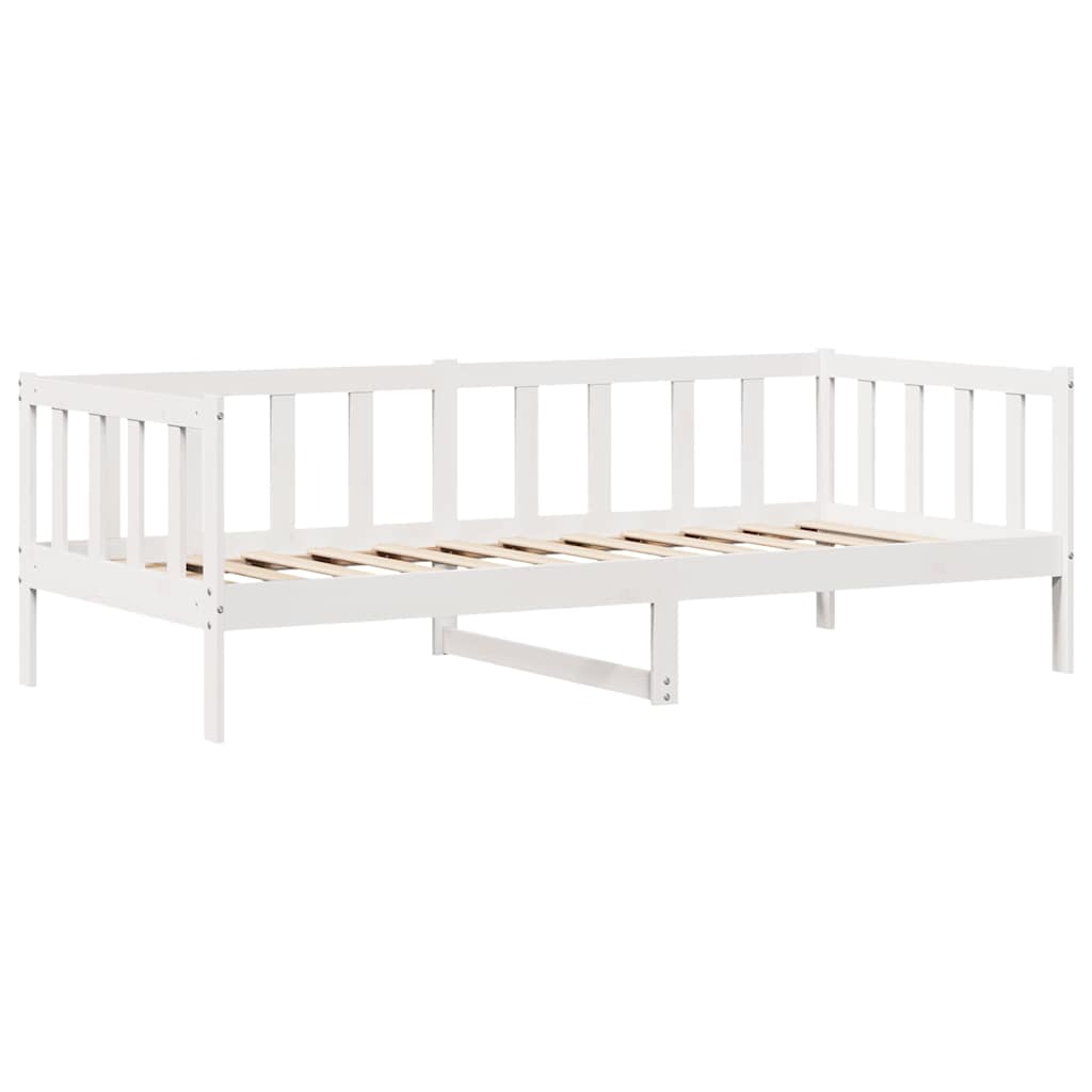 Daybed with Drawers without Mattress White 80x200 cm Solid Wood