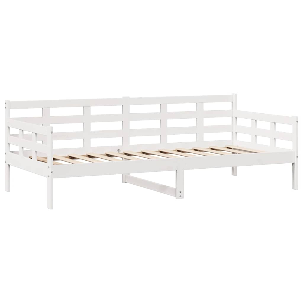 Daybed with Drawers without Mattress White 80x200 cm Solid Wood