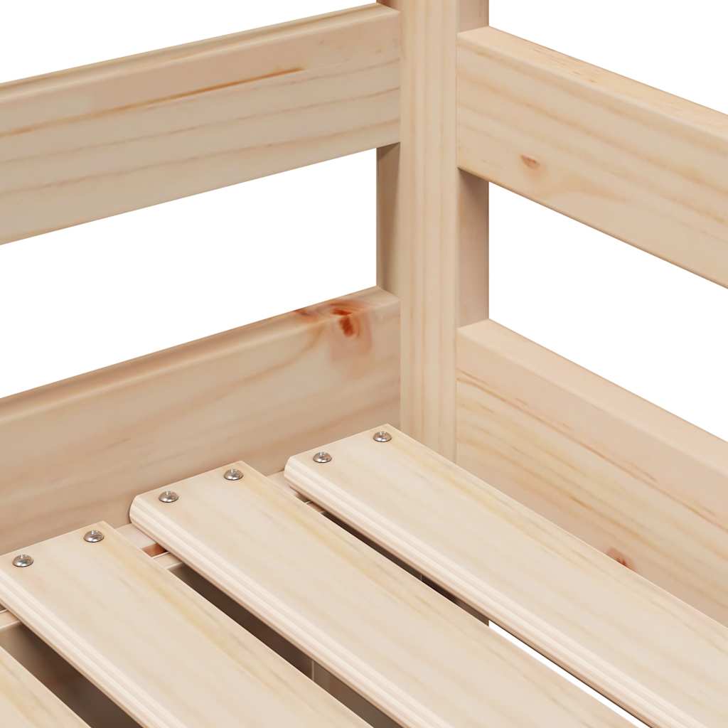 Daybed with Drawers without Mattress 90x200 cm Solid Wood