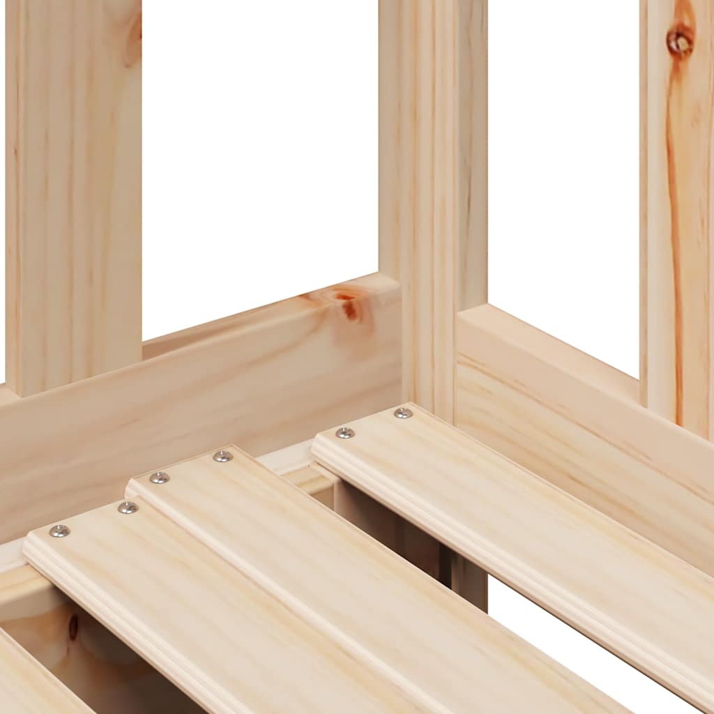 Daybed with Trundle and Drawers without Mattress 90x190 cm Single