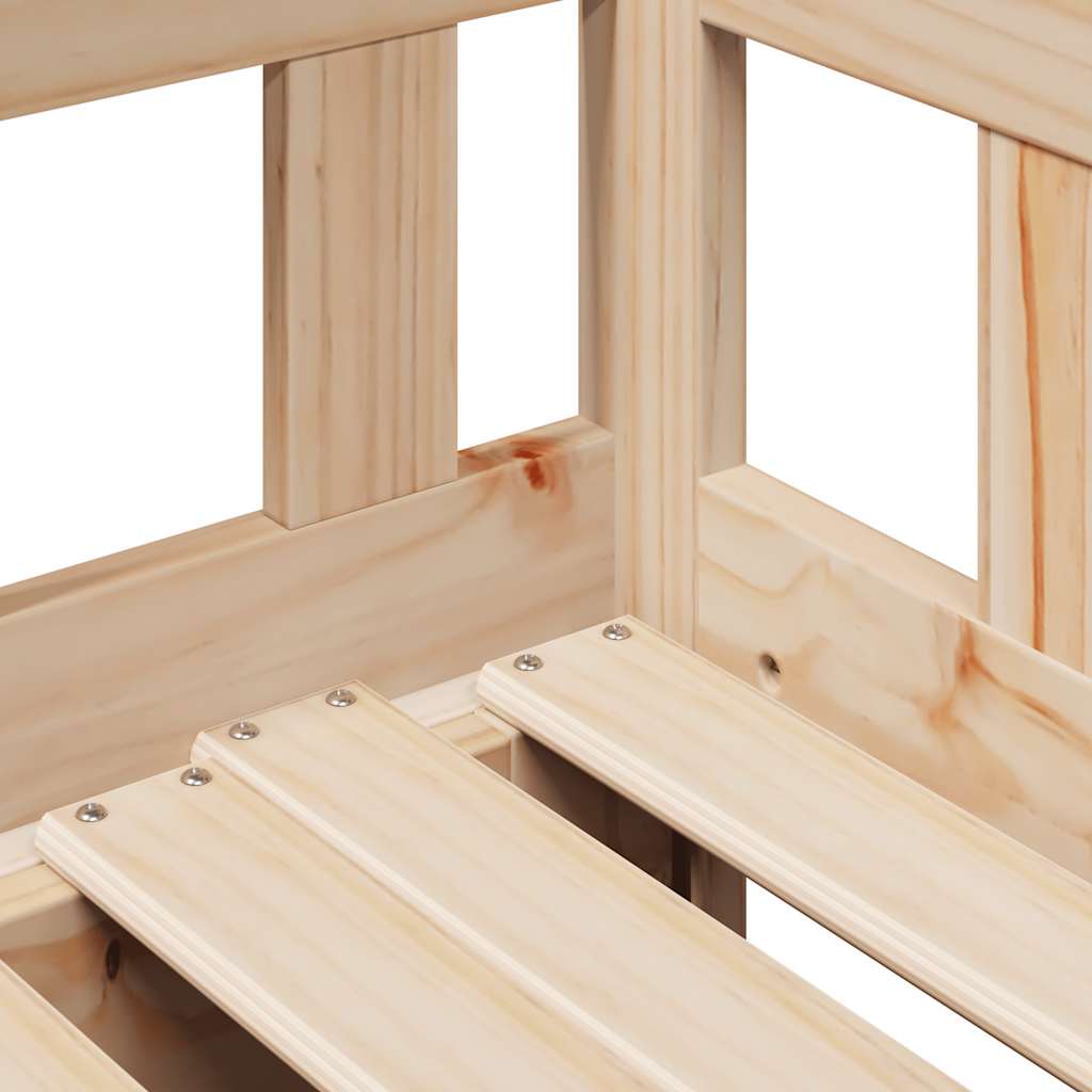 Daybed with Trundle and Drawers without Mattress 90x200 cm