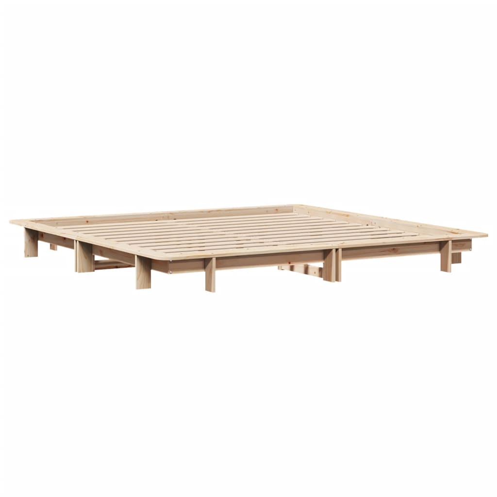Bed Frame without Mattress 180x200 cm Super King Solid Wood Pine