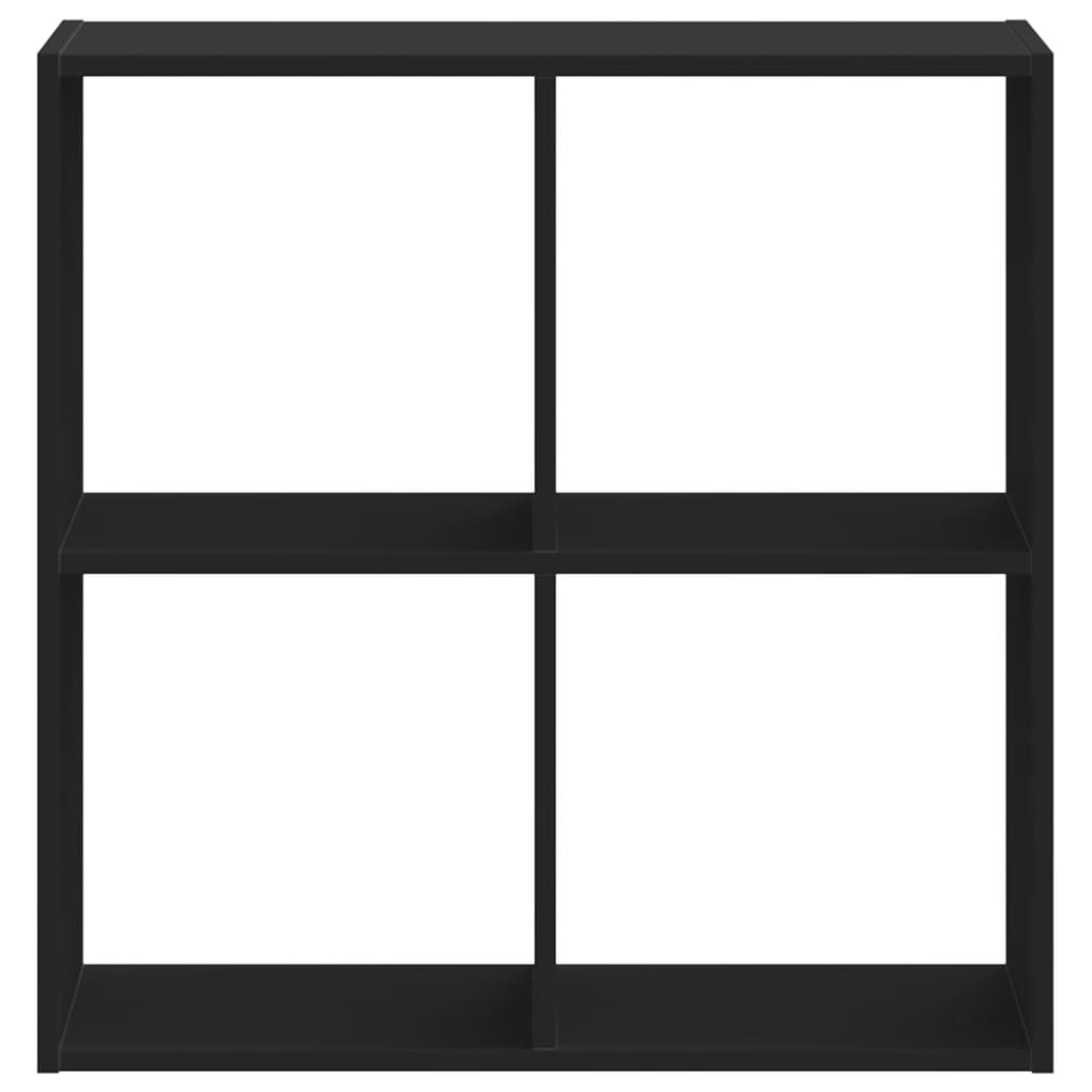 Bookcase Black 68.5x32x68.5 cm Engineered Wood