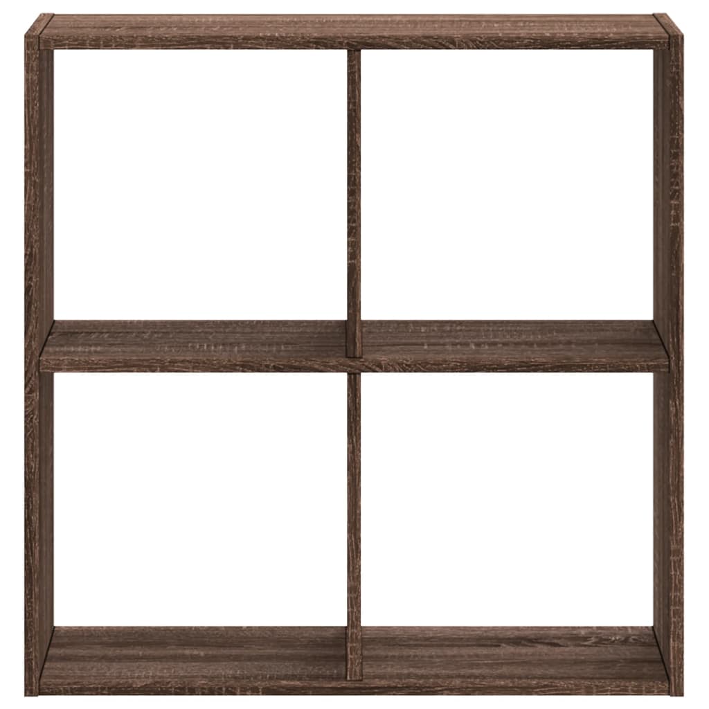 Bookcase Brown Oak 68.5x32x68.5 cm Engineered Wood