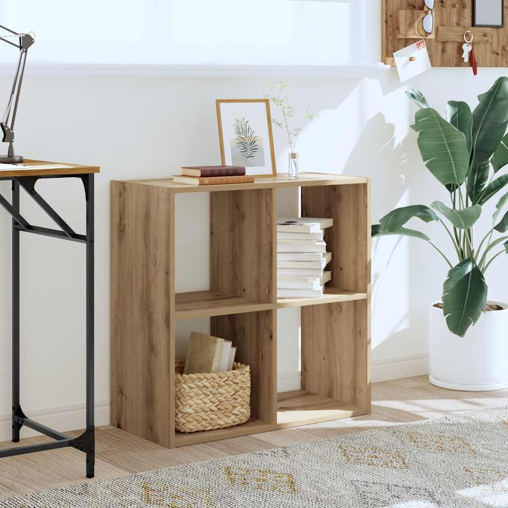 Bookcase Artisian Oak 68.5x32x68.5 cm Engineered Wood