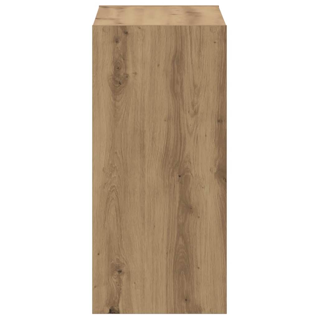 Bookcase Artisian Oak 68.5x32x68.5 cm Engineered Wood