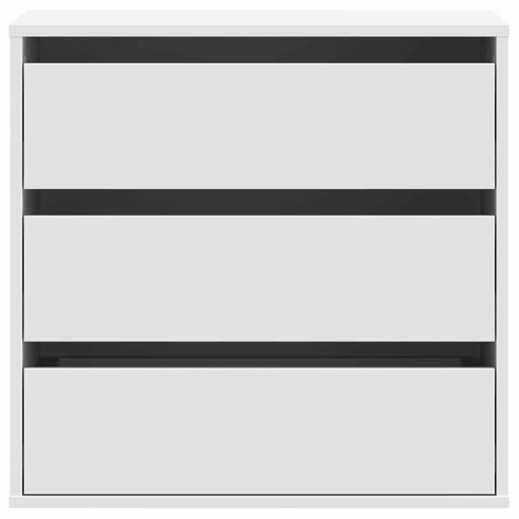 Corner Chest of Drawers White 60x41x58 cm Engineered Wood